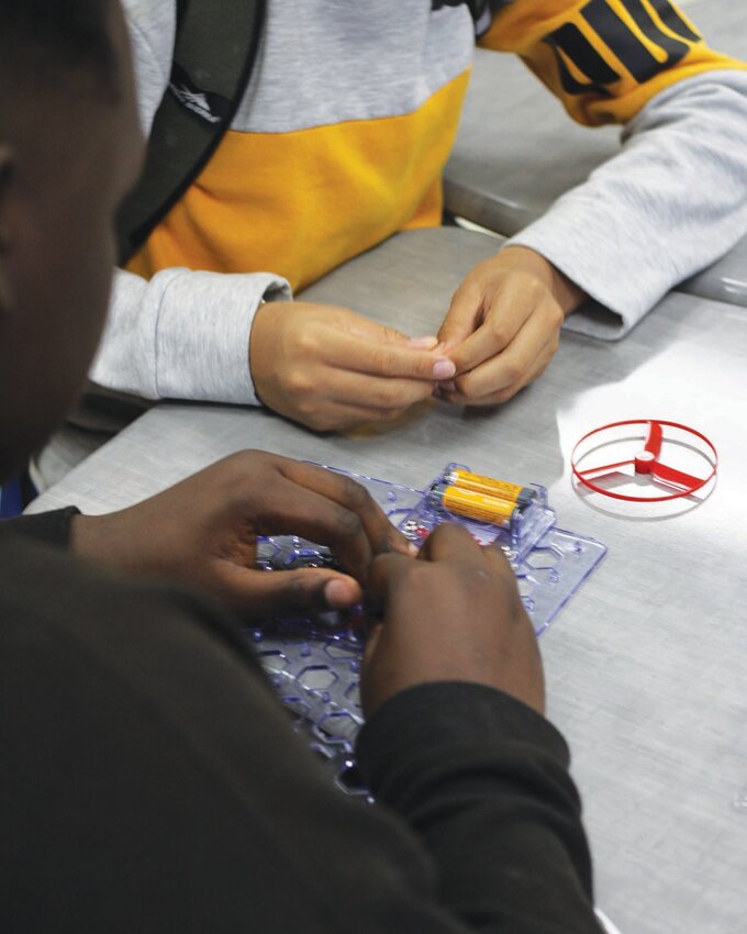 Circuits were one of the many classes offered during the summer camp. Taught by Junior Counselor and Williston-Elko alumni Gabe Refugia, students learned the basics as well as some advanced skills.