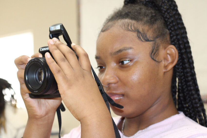 Photography was one of the many courses offered during the summer camp. Students learned the basics of photography and left with their own photo portfolio. 