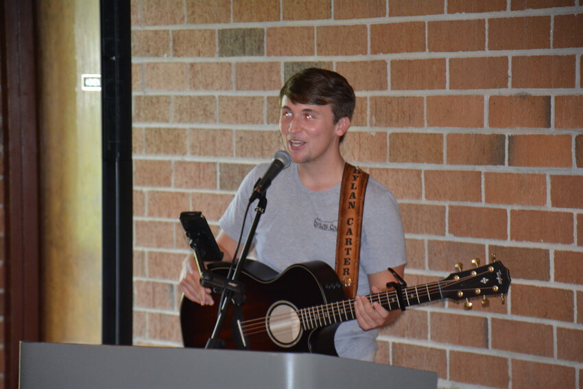 Dylan Carter performs at the Awareness at the Park event.