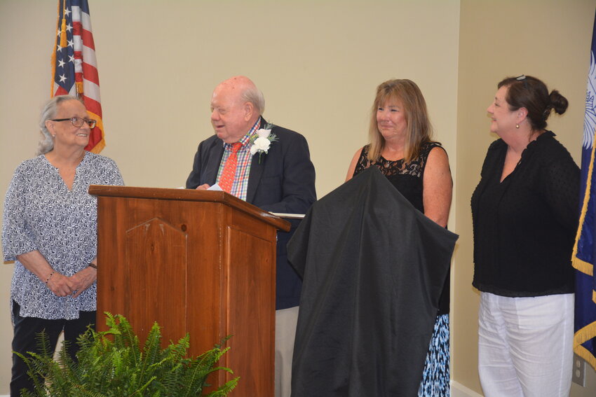 Tom Boulware thanked his co-workers from his law firm, including Emily Salley, Roz Dyches, and Melissa Still.