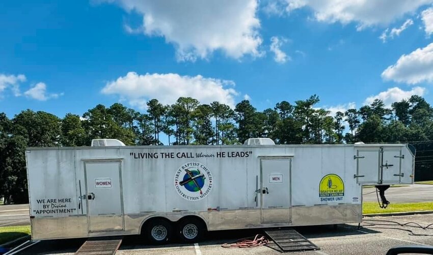 Barnwell First Baptist Church is offering its shower trailer to the community.