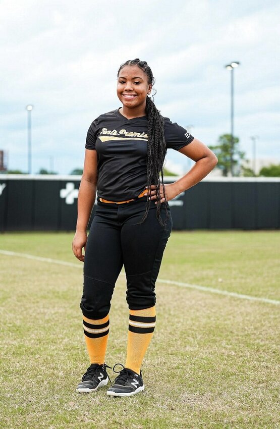 Jaidyn Devore and her Toni's Promise team defeated Mamie's Magic 8-7 in the Minority Prospects Softball All-American Game held in Montgomery, Alabama on September 28.