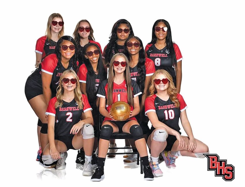 The Barnwell Warhorse volleyball team’s future is so bright they gotta’ wear shades! BHS won three straight matches this past week.