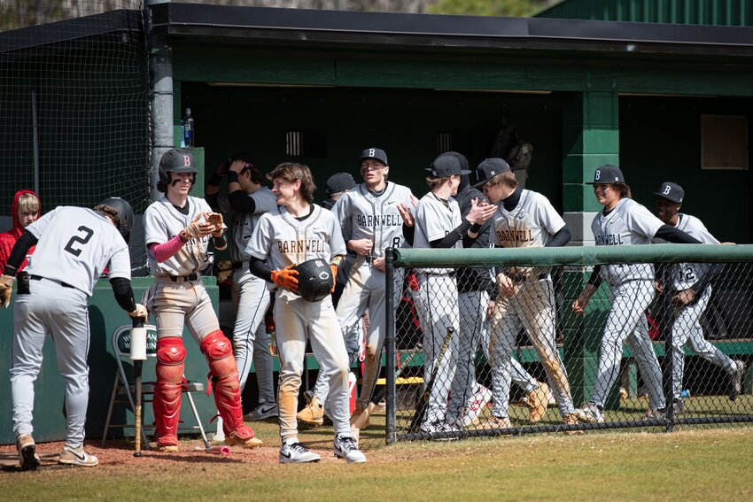 The Warhorse dugout had a lot to cheer about after winning two games Sunday to start the Wood Bat Tournament and the 2025 season off the right way for the Horses.