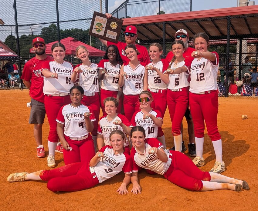 Barnwell Venom were runners-up in the 14-team Barnwell tournament on June 1.