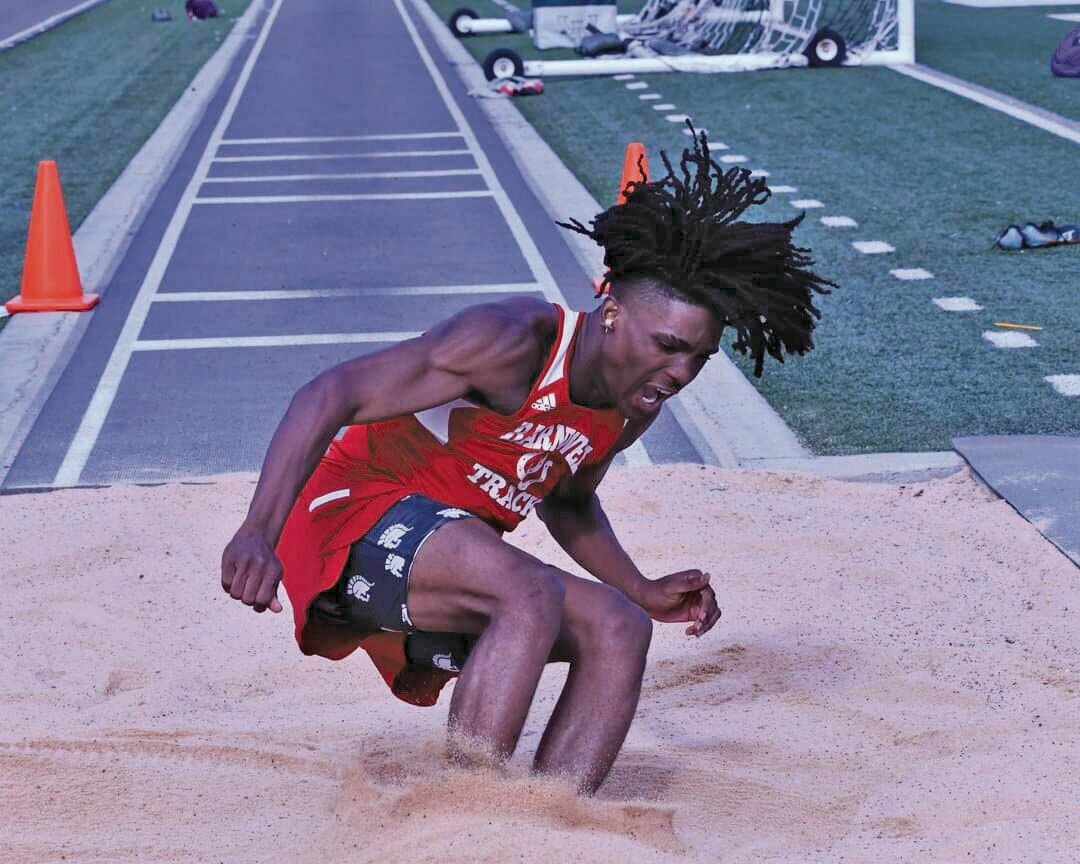 <p><strong>T’avion Johnson qualified to compete at the Lower State Championships in the long jump, 100-meter dash, and 200-meter dash, based on his Region Championships finishes. </strong></p>