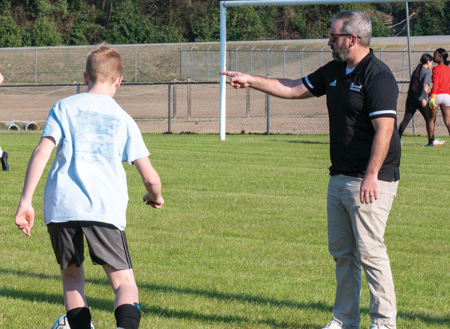 Coach Luke Catoe has been coaching soccer in Barnwell for 20 years.