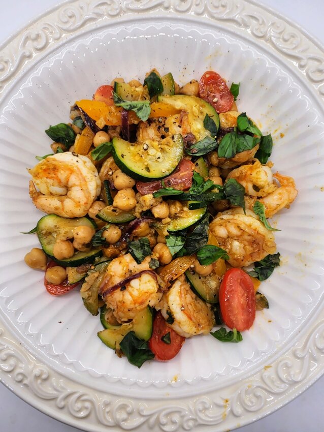 Mediterranean-Style Sauteed Shrimp And Zucchini