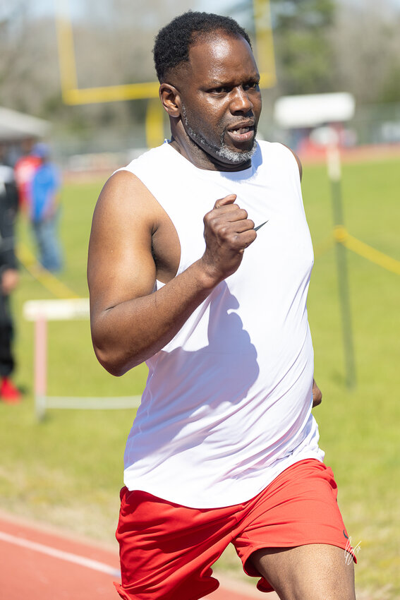 Joseph Goffney finishes a long-time dream of a 53-second 400-meter run at 50 years old.