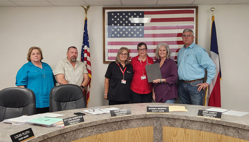 A proclamation recognizing March 2025 as American Red Cross Month was approved by the Polk County Commissioners Court Tuesday.PHOTO BY EMILY BANKS WOOTEN