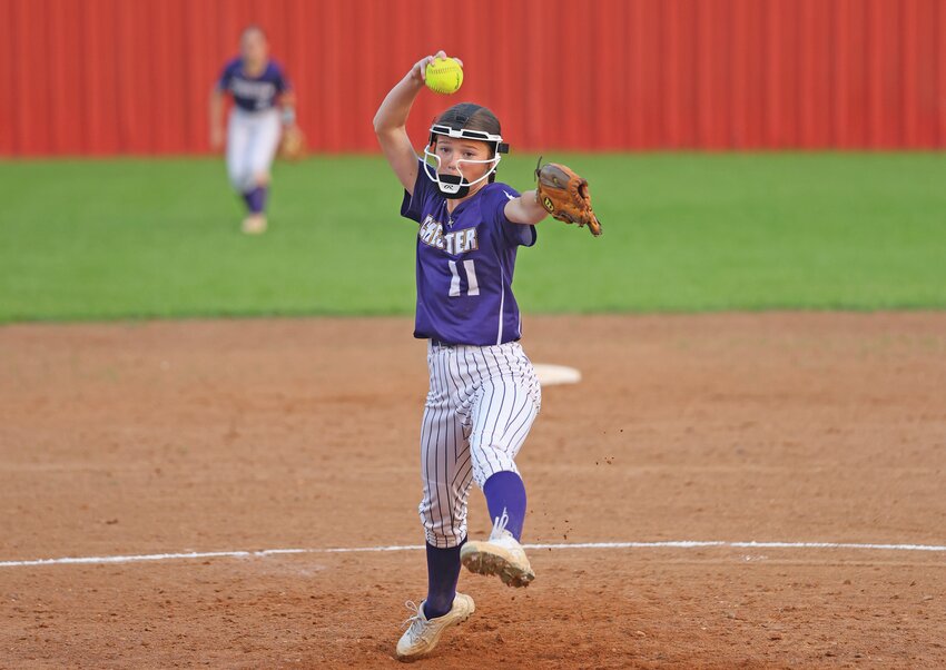 Sadie Garsee comes in to close the game against Colmesneil. BECKI BYRD | TCB