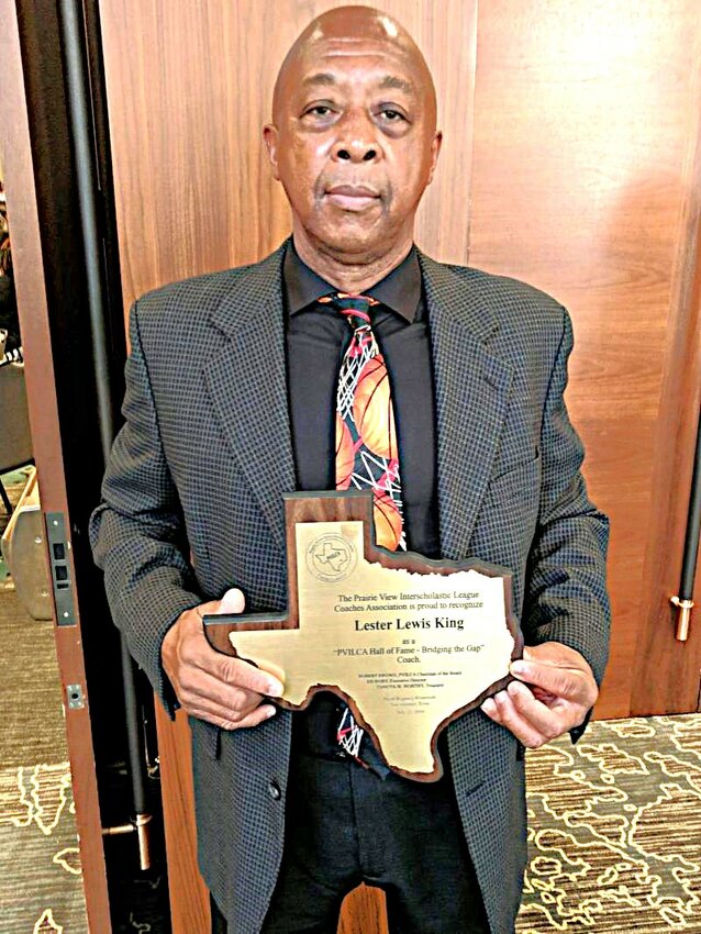 In 2018, Goodrich coach Lester King was inducted into the Prairie View Interscholastic League Coaches Association Hall of Fame in San Antonio. This year will be his last at Goodrich ISD after a decision of non-renewal in Monday’s special board of trustees meeting.