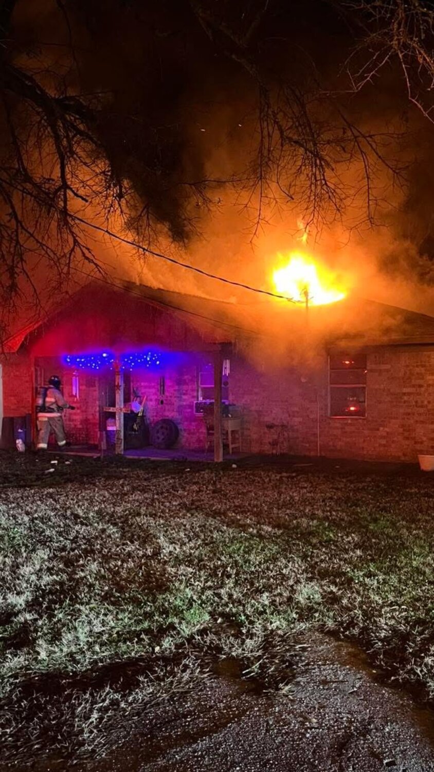 After extinguishing a fire at a home on MLK Jr. in Trinity, firefighters returned house later as a second blaze had erupted, destroying the home.