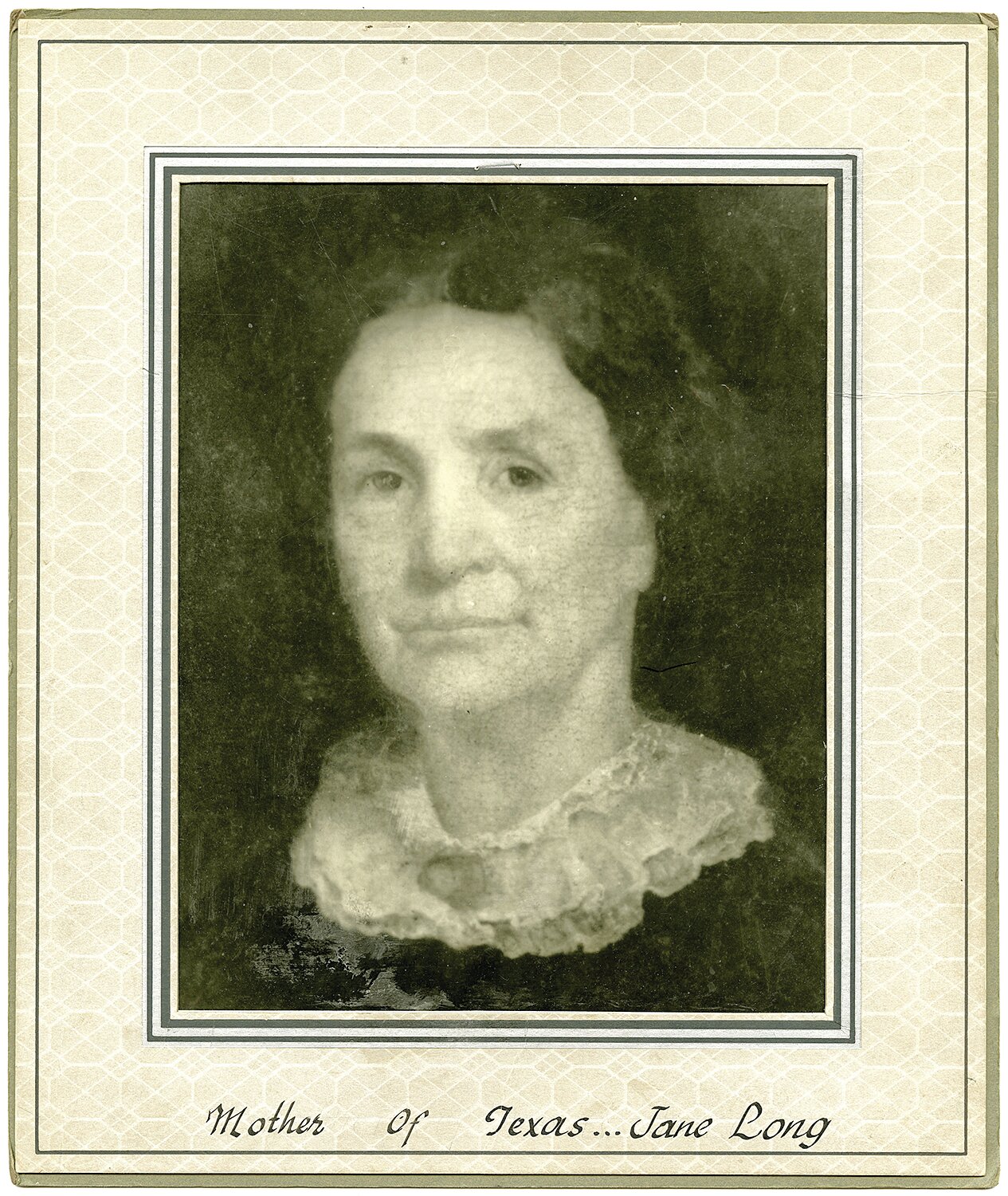Jane Long. Courtesy of Texas State Library and Archives Commission