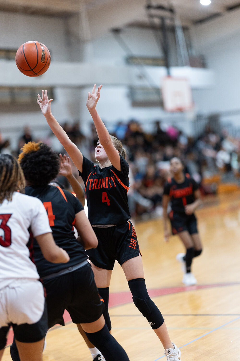 Summer Ogden hits a 2-point shot in the second quarter.