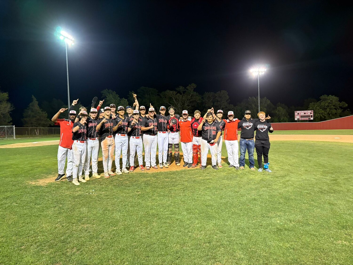 The Groveton Indians are district champions for the second year running after winning 7 straight games.