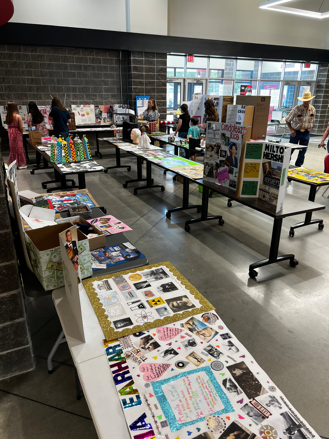 Students in Coldspring-Oakhurst CISD’s gifted and talented program created history projects and displayed them at the district’s Board of Regents meeting.