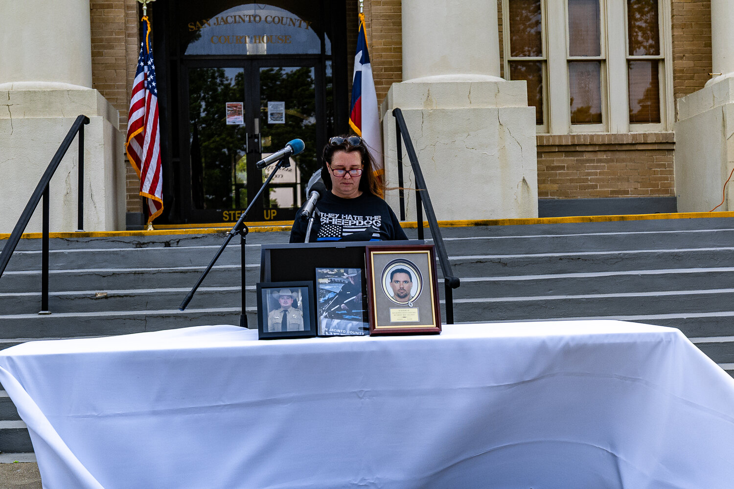 DeeDee Bailey read about her late Husband, Deputy Constable Neil Adams. His watch ended in 2022.