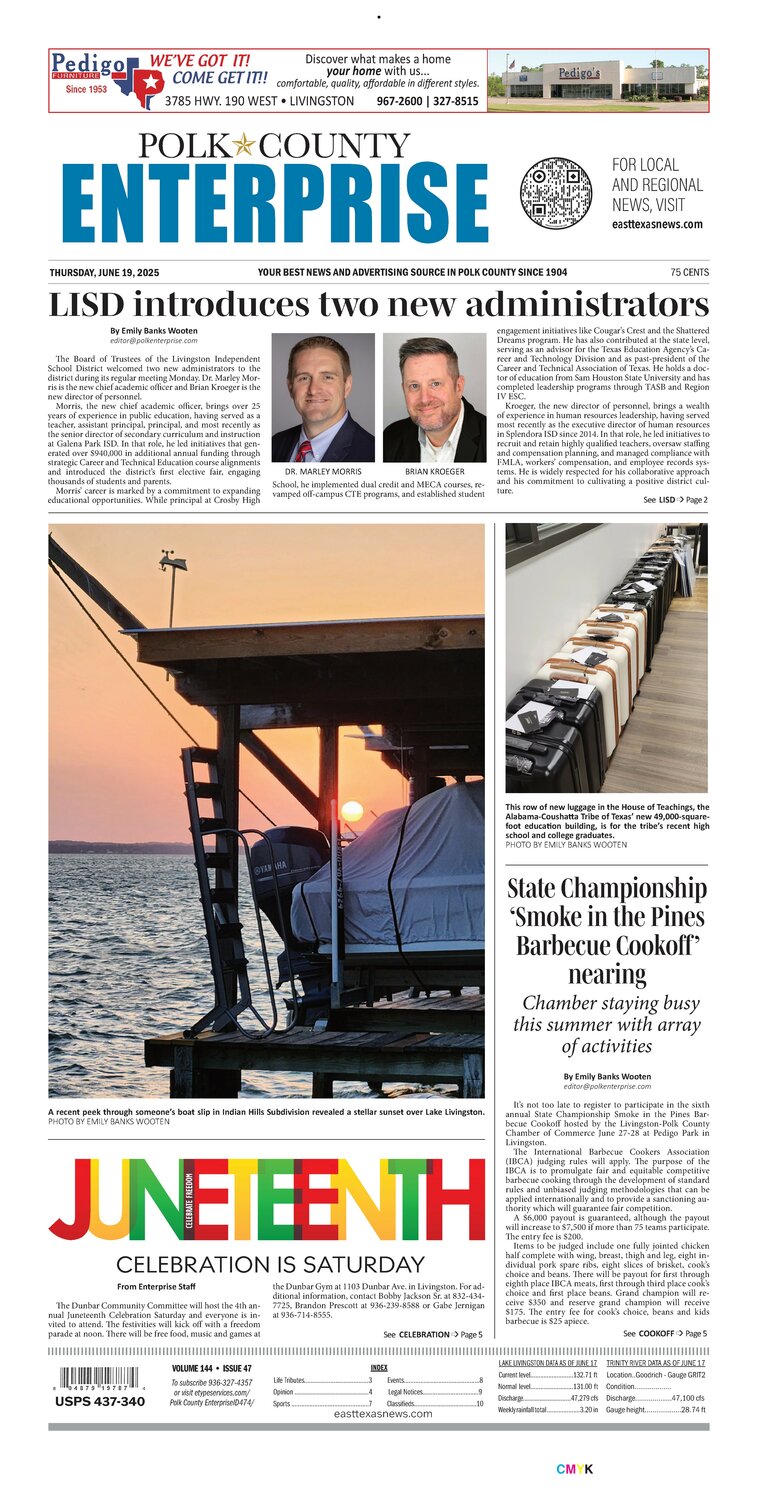Polk County Enterprise, Thursday, June 19, 2025
