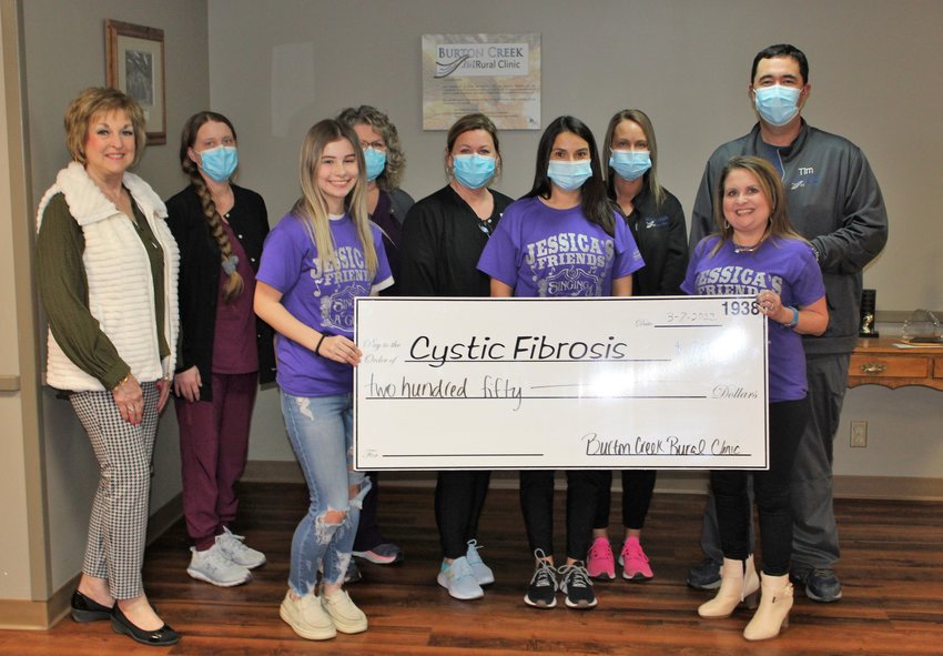 Burton Creek Rural Clinic staff donate 250 to Cystic Fibrosis