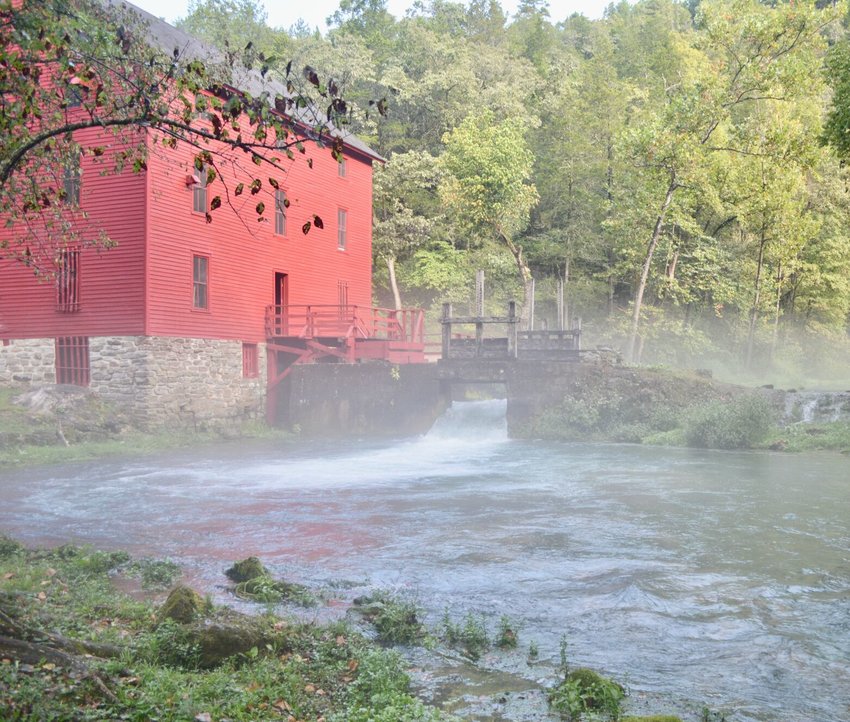 Alley Mill on the bank of Alley Spring. PHOTO COURTESY OF NATIONAL PARKS SERVICE