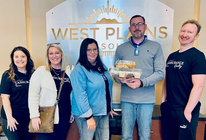 From left: realtors Tyonna Nichols and Sarah Mayfield, city Public Works Administrative Assistant Janna Myracle and Director Shayne Eades, and realtor Coty Holt.