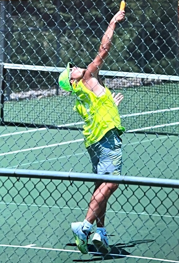 Hunter Graham completing on July 23 at Twin Lakes Tennis Club in Mtn. Home.