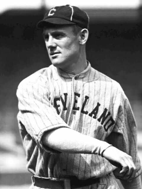 August 16, 1920 Cleveland Indians shortstop hit in head by NY Yankees  pitcher