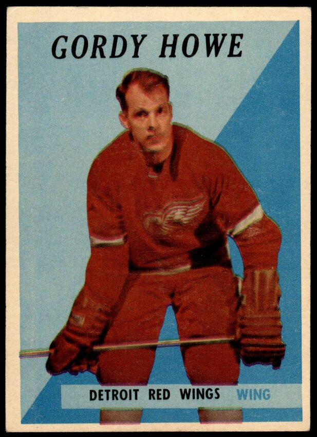Gordie Howe&rsquo;s infamous misspelled trading card from 1958.