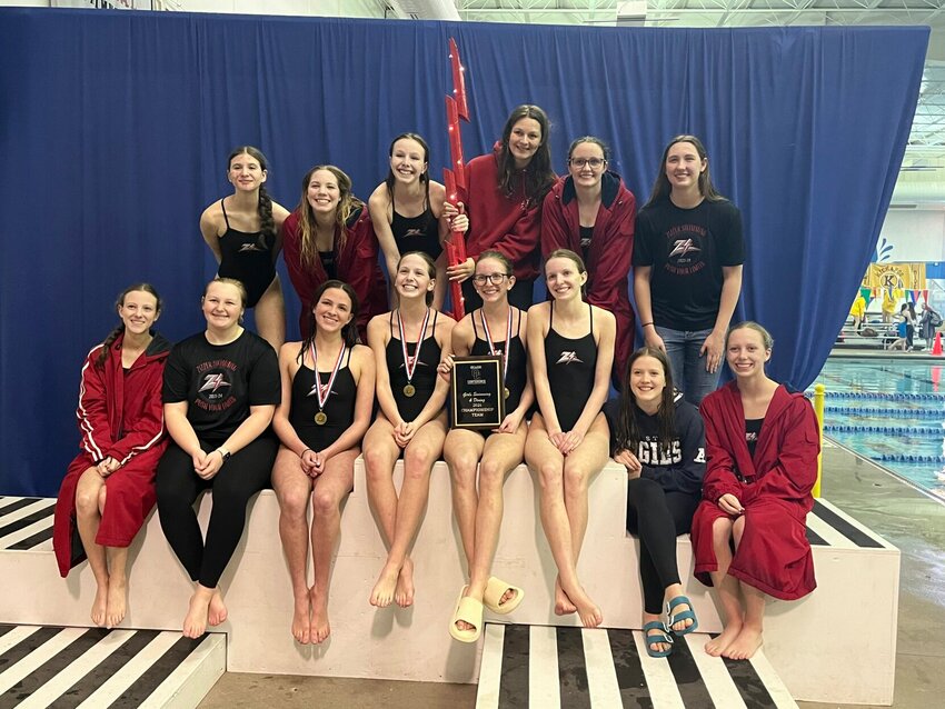 The 2024 WPH Lady Zizzers swim team are the Ozark Conference champions for the second year in a row.