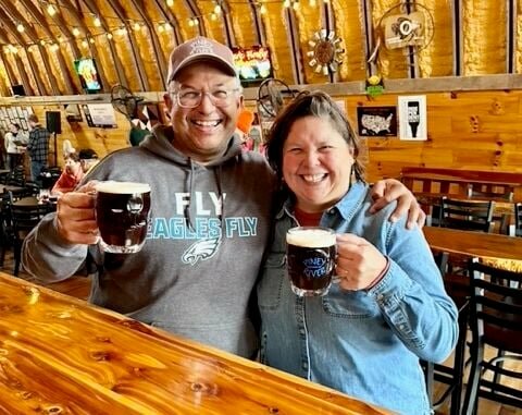 &ldquo;Joleen and I are excited to raise a pint with everyone that makes the trip to Bucyrus on March 23,&rdquo; said said Piney River Brewer co-owner and head brewer Brian Durham, joined here by his wife and the brewery's co-owner, Joleen Durham. The pair will host the brewery's 13th annual Aleiversary event that day at the Piney River &quot;BARn&quot; off Junction ZZ in Bucyrus, Texas County.
