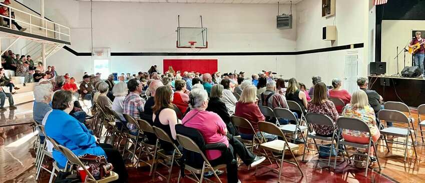 The Eminence High School gymnasium packed a good crowd on March 30 for the annual Country and Gospel Music Show hosted as a fundraiser for Better Eminence Schools for Tomorrow.