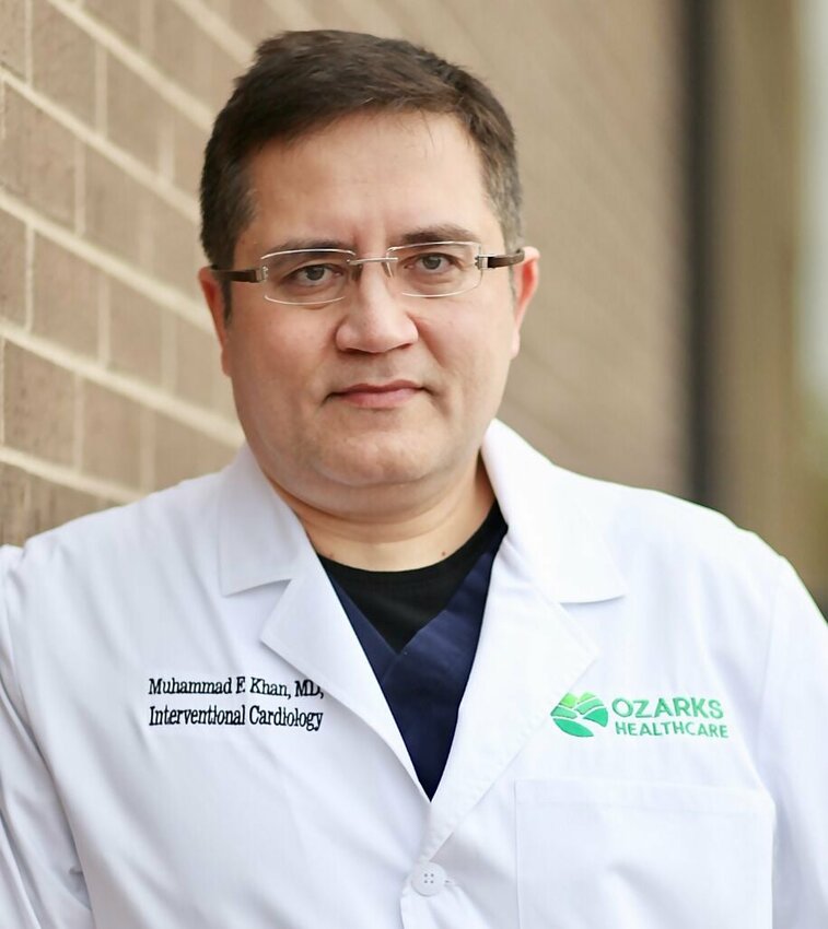 Dr. Muhammad Khan, board-certified interventional cardiologist at Ozarks Healthcare’s Heart and Lung Center