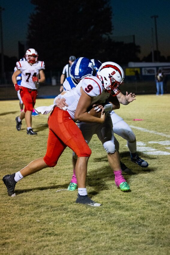 Isaiah Jones with the quarterback keeper.