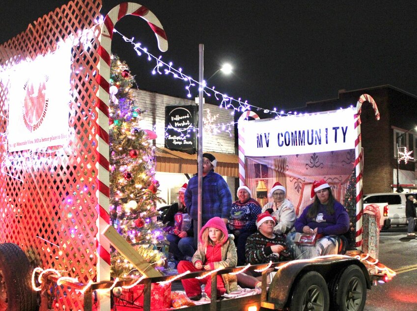 The 2024 Mtn. View Christmas Parade, held Dec. 14, had a theme of &quot;Christmas Movies&quot; this year, and this entry from the Mtn. View Community Betterment group paid homage to &quot;A Christmas Story&quot; and key scenes including a triple-dog-dare accepted by Flick and a deranged Easter Bunny.