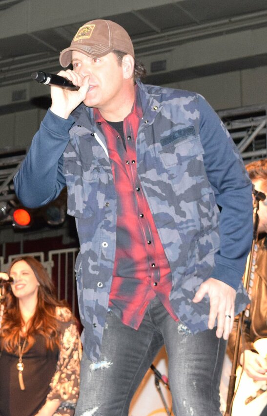Rodney Atkins returns to West Plains on March 15 to perform a second time for the Cystic Fibrosis of West Plains fundraiser benefit. During his last appearance in 2019, when this photo was taken, he helped raise over $80,000, a record-breaking amount. The funds from each concert go toward research into the hereditary respiratory disease which to date has no cure. Rick Frazier, a longtime volunteer for the cause, said it is hoped Atkins will help break the fundraising record again. The 2024 concert featuring Missouri native Sara Evans raised over $92,000, the highest to date.