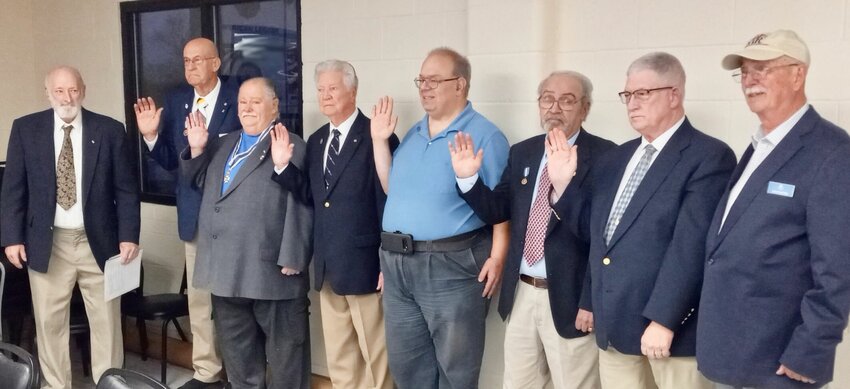 The January meeting of the Josiah Howell Chapter included the swearing in by John Hass the new officers for the 2025 year. To his right, those officers are, from left: President Garry Birch, Honorary President Wayne Jones, Vice President Paul London, Secretary Fred McKinney, Chaplain Dale Brake, Sergeant-at-Arms Les Becker and Registrar Justin Mutrux. Jerry Roberts is the group&rsquo;s historian, and was sworn in during the chapter&rsquo;s February meeting. Jones was the outgoing chapter president prior to being named honorary president, and was presented with an America 250 coin in honor of next year&rsquo;s 250th anniversary of the founding of the U.S. The meeting centered around creating plans to reach out to the public and to educate those in the community about the Revolutionary War, the U.S. Constitution and information concerning the founding of the country. Meetings are held at 5 p.m. the first Saturday of each month in the American Legion Hall, 1401 Bill Virdon Blvd. in West Plains. Those interested in joining SAR can contact any of the current members or attend the meetings to gain information.