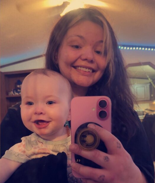 Katlyn Darter and daughter Cora Ann Eastland