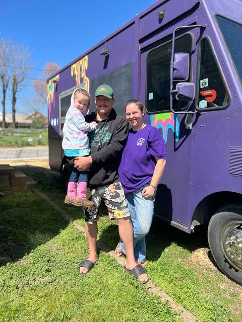 Ree Creations&rsquo; food truck is ready for festival season. The family-owned business is operated by Sherree &ldquo;Ree&rdquo; Logan, left, and Logan Carter, center, holding Ree&rsquo;s daughter MaryAnn.