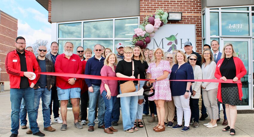 Mulberry Home is now a member of the Greater West Plains Area Chamber of Commerce and recently celebrated with a ribbon cutting attended by friends, family and other chamber members. The shop stocks jewelry, cosmetics, décor, kitchenware, baby items and party supplies. Owner Adonia Menz is pictured front and center holding the giant scissors used to cut the ceremonial ribbon. It is located at 1431 Preacher Roe Blvd. next to Edward Jones and Los Amigos, open from 10 a.m. to 6 p.m. Wednesdays through Fridays and 10 a.m. to 2 p.m. on Saturdays. Call 417-249-1431.