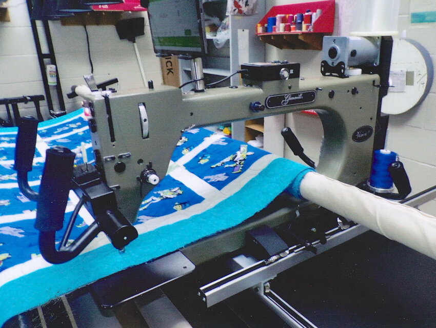 Gammill, a West Plains-based manufacturer of sewing machines specifically for quilting, donated a Vision 2 long arm machine to the restorative justice program at the South Central Correctional Center in 2021.