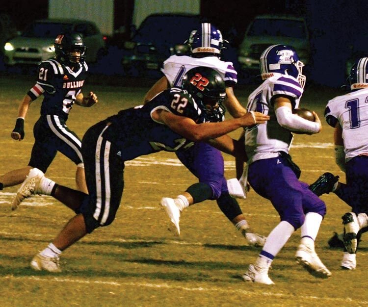 Brannon Lewelling and the Wayne Bulldogs defeated Elmore City-Pernell 26-20 Friday night. Lewelling registered 15 tackles in the win.