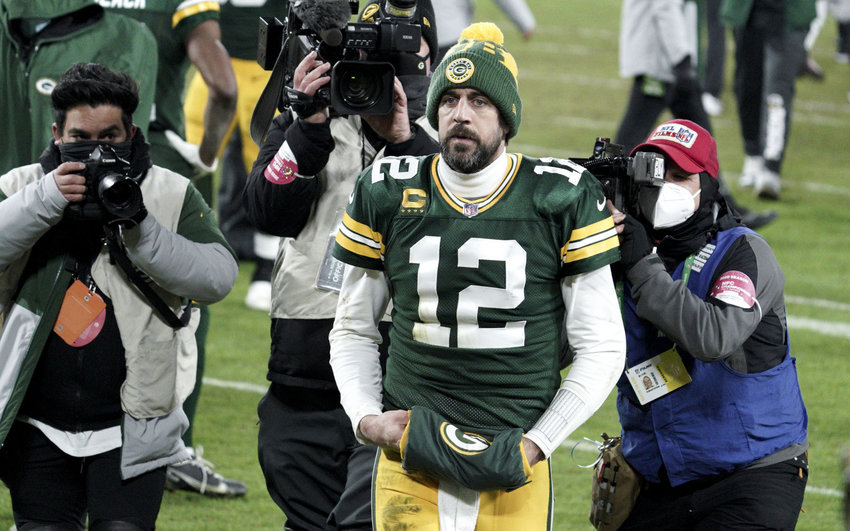 ESPN - Aaron Rodgers is officially back in the building 