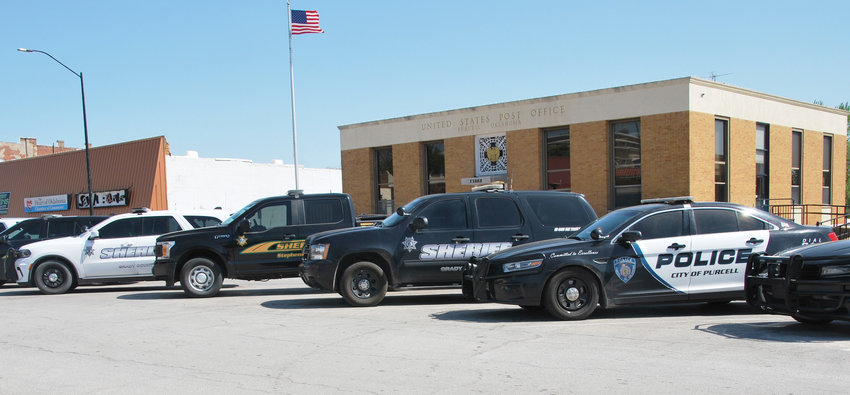 Downtown Purcell has been awash with law enforcement vehicles as Purcell Police have been hosting a CIT &lsquo;Crisis Intervention Training&rsquo; School at city hall this week.