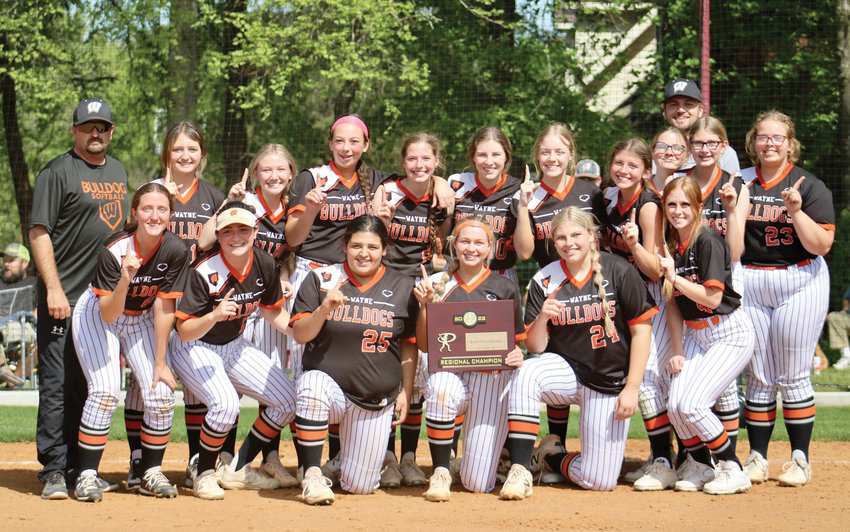 The Wayne Lady Bulldogs got wins over Hartshorne (8-7) and Pocola (3-2) in the Regional tournament last Thursday to punch their ticket to State. The 3A State tournament was Tuesday in Oklahoma City. Wayne played Tushka at 11:30 a.m. and fell to the Lady Tigers 10-2.