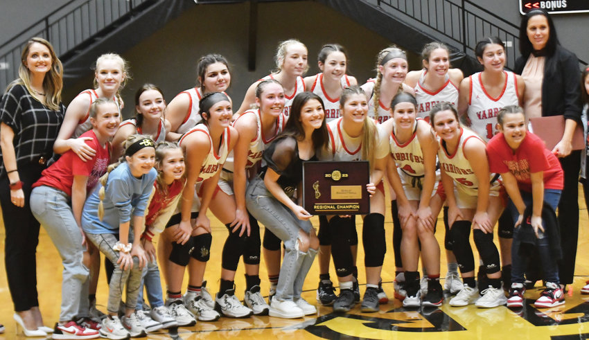 The Washington girls basketball team won the Regional basketball tournament after defeating KIPP Tulsa 61-45 at Beggs. The Warriors play Luther Friday at 6 p.m. in Enid in the Area tournament.