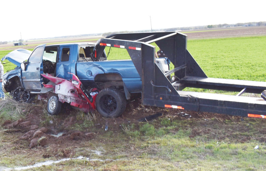 Two people were killed in this horrific two vehicle accident on I-35 March 27 at mile marker 99.