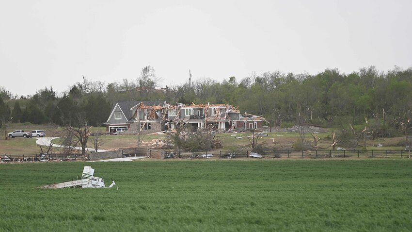 A deadly tornado claimed the lives of at least two people and heavily damaged structures as it swept through Cole Wednesday evening.