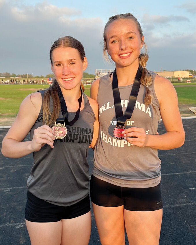 Washington&rsquo;s Emersyn Massey and Rielyn Scheffe medaled at the recent Meet of Champions at North Rock Creek.