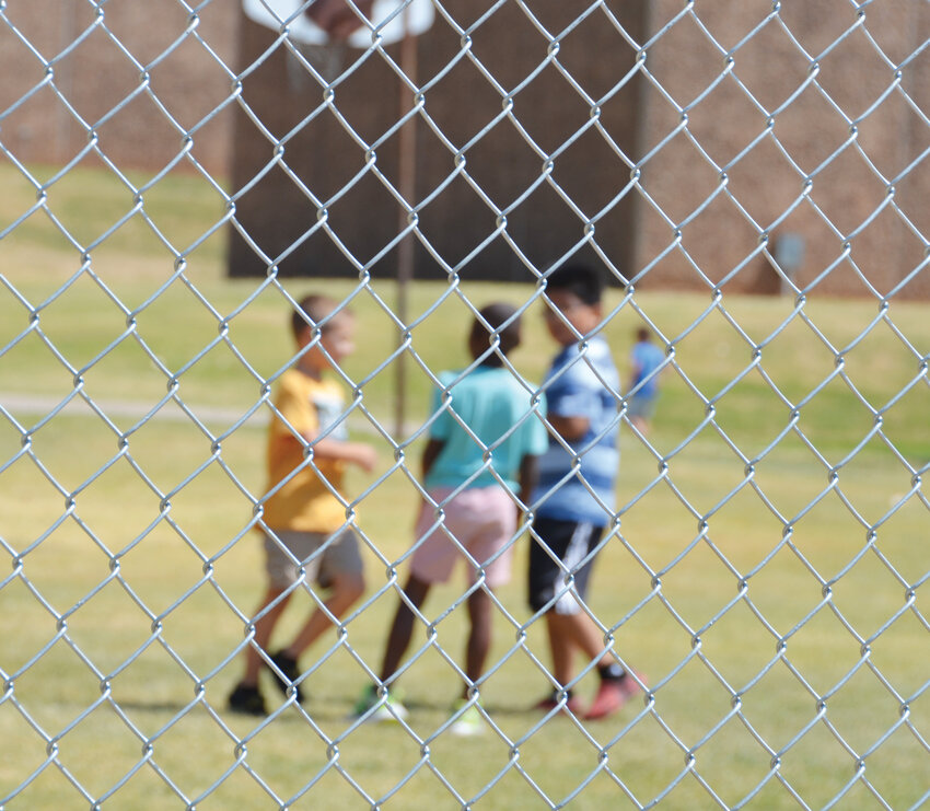 In her remarks to the Heart of Oklahoma Chamber of Commerce last Thursday at the Mid-American Technology Center, among things Superintendent Dr. Sheli McAdoo spoke about was the new fencing at the elementary and intermediate school playgrounds.